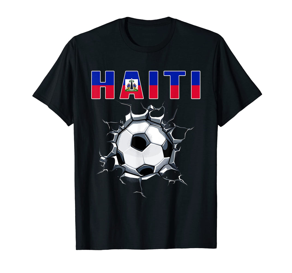 Haiti Soccer Fans Jersey Haitian T-Shirt - Minimalist Print Men Women - T-Shirt, Sweatshirt, Hoodie