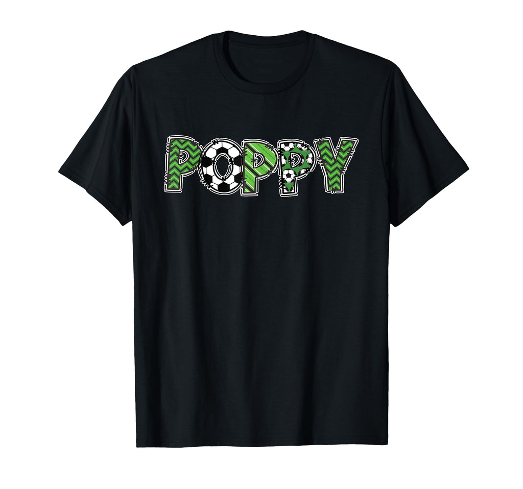 Soccer Grandpa Poppy Birthday Party T-Shirt - Graphic Print Unisex - T-Shirt, Sweatshirt, Hoodie