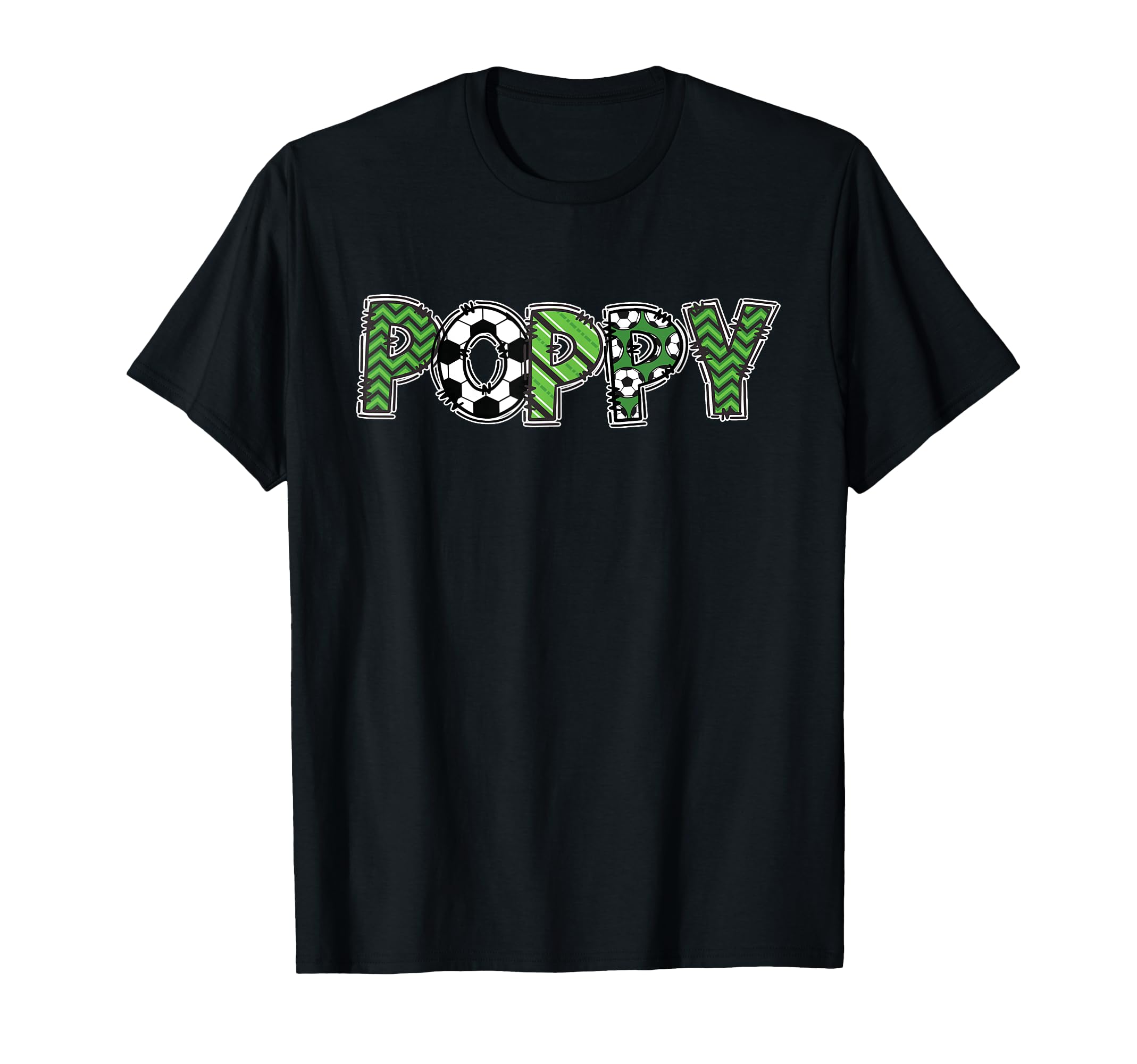 Soccer Grandpa Poppy Birthday Party T-Shirt - Graphic Print Unisex - T-Shirt, Sweatshirt, Hoodie