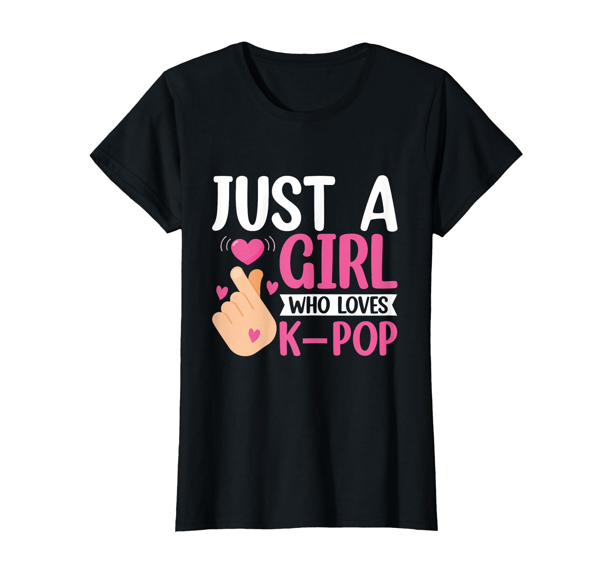 Just Who Loves K Pop Kpop Fan Lover Heart T-Shirt - Minimalist Print Unisex - T-Shirt, Sweatshirt, Hoodie