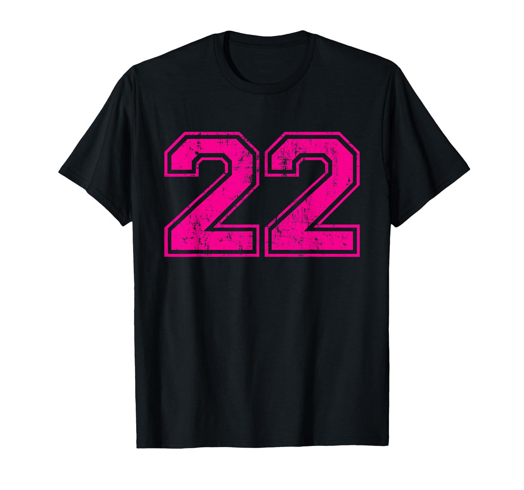 Number 22 Varsity Distressed Sport T-Shirt - Casual Everyday Wear Unisex - T-Shirt, Sweatshirt, Hoodie