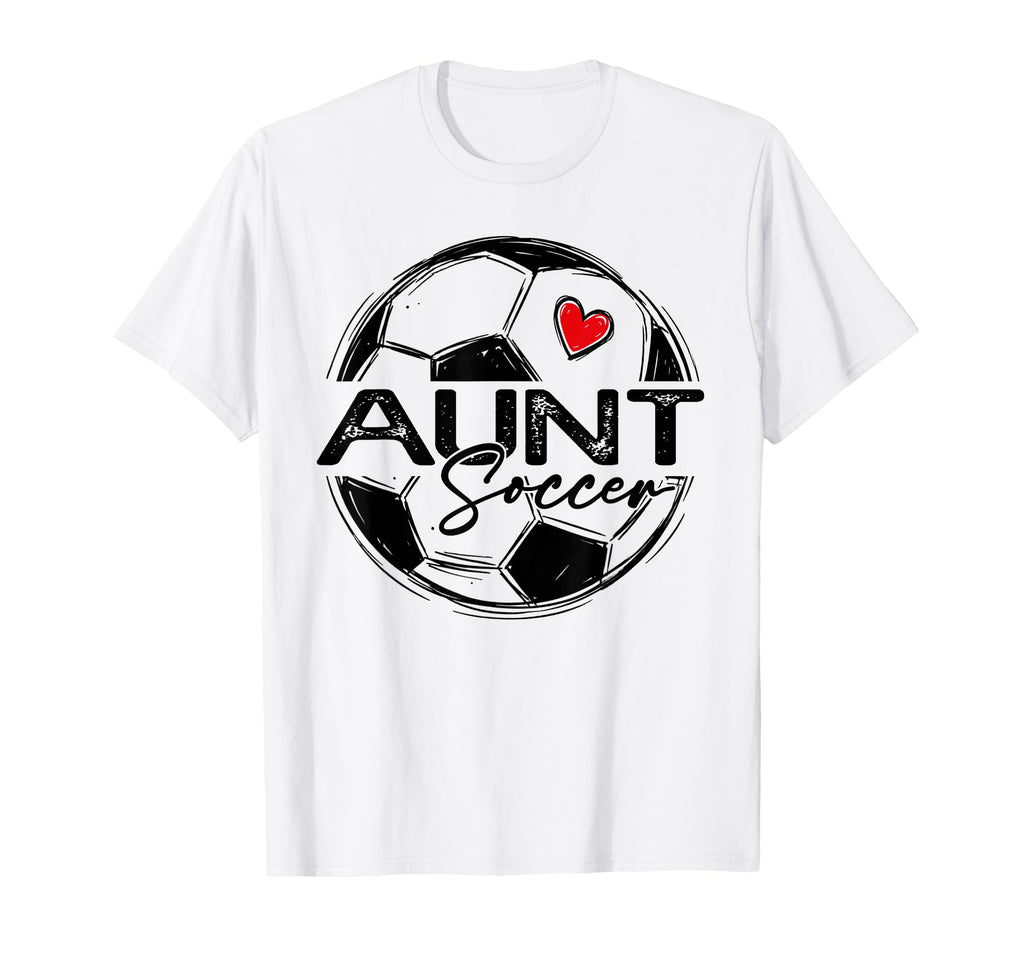 Soccer Aunt Soccer Player Family Matching T-Shirt - Custom Art Print Unisex - T-Shirt, Sweatshirt, Hoodie