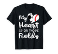 My Heart Is Those Fields Funny Soccer T-Shirt - Custom Art Print Unisex - T-Shirt, Sweatshirt, Hoodie
