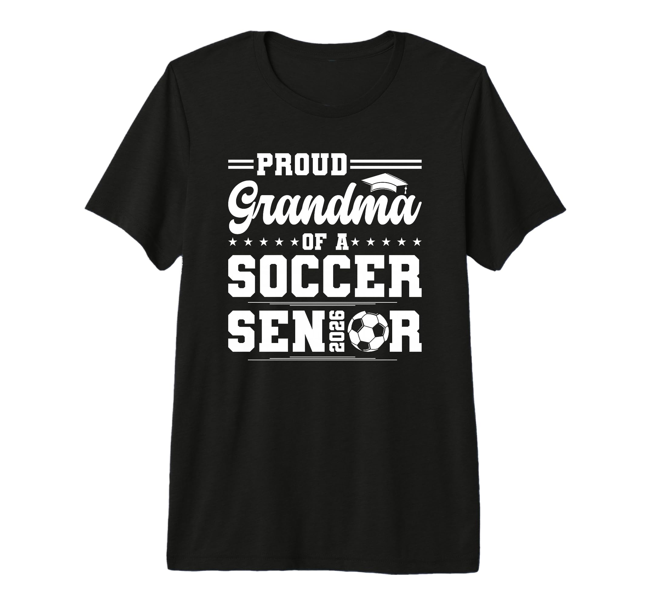 Proud Grandma 2026 Senior Soccer T-Shirt - Minimalist Print Men Women - T-Shirt, Sweatshirt, Hoodie