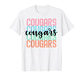 Cougars Team Mascot School Spirit Game T-Shirt - Trendy Graphic for Adults - T-Shirt, Sweatshirt, Hoodie