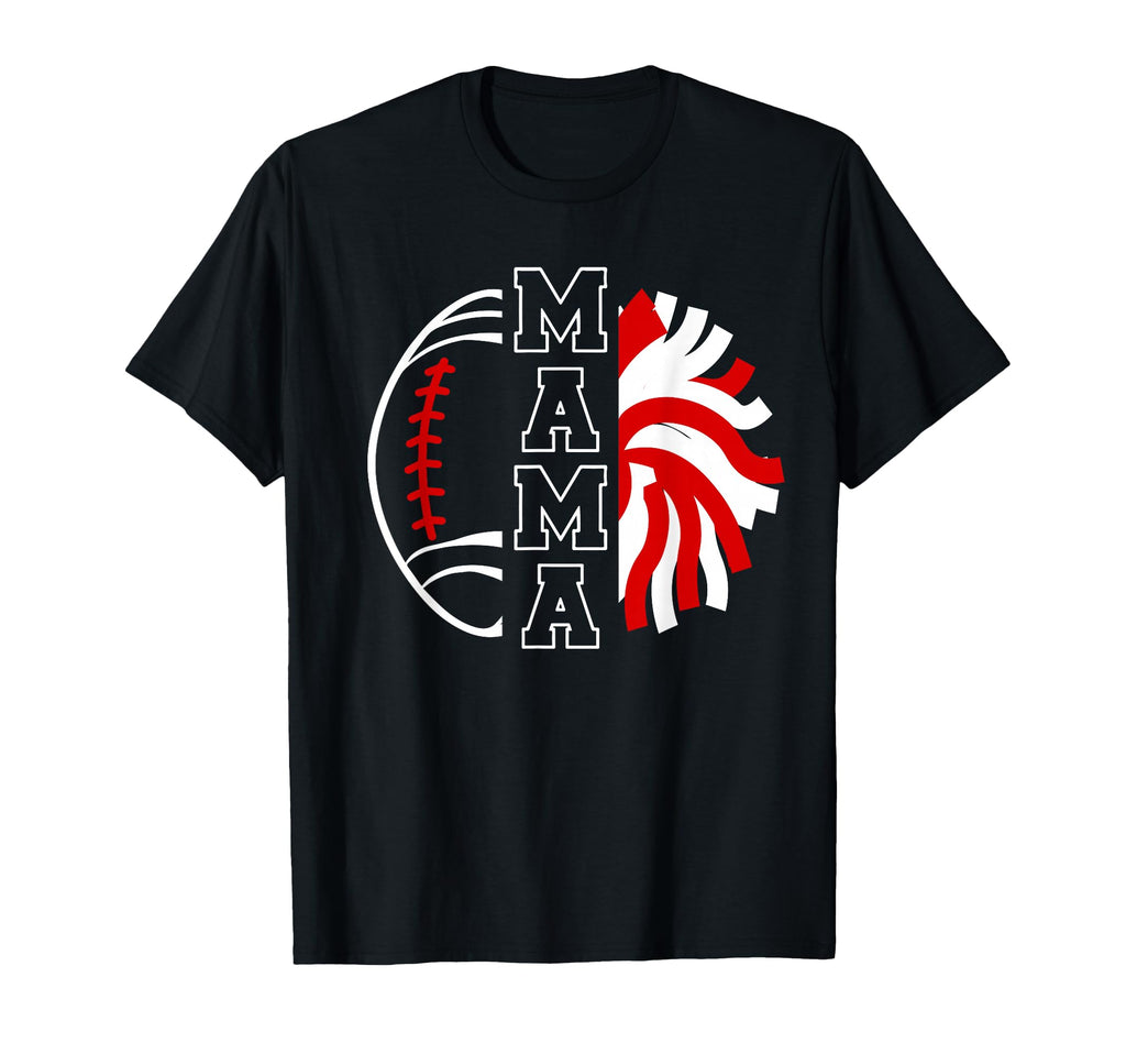 Football And Cheer Mama Proud Football T-Shirt - Streetwear Style Unisex - T-Shirt, Sweatshirt, Hoodie