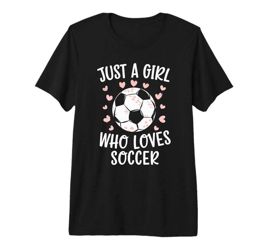 Just Who Loves Soccer Soccer Heart Sport T-Shirt - Custom Art Print Unisex - T-Shirt, Sweatshirt, Hoodie