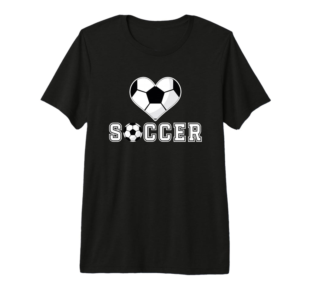 Heart Soccer Passionate Fan T-Shirt - Novelty Apparel for Adults - T-Shirt, Sweatshirt, Hoodie