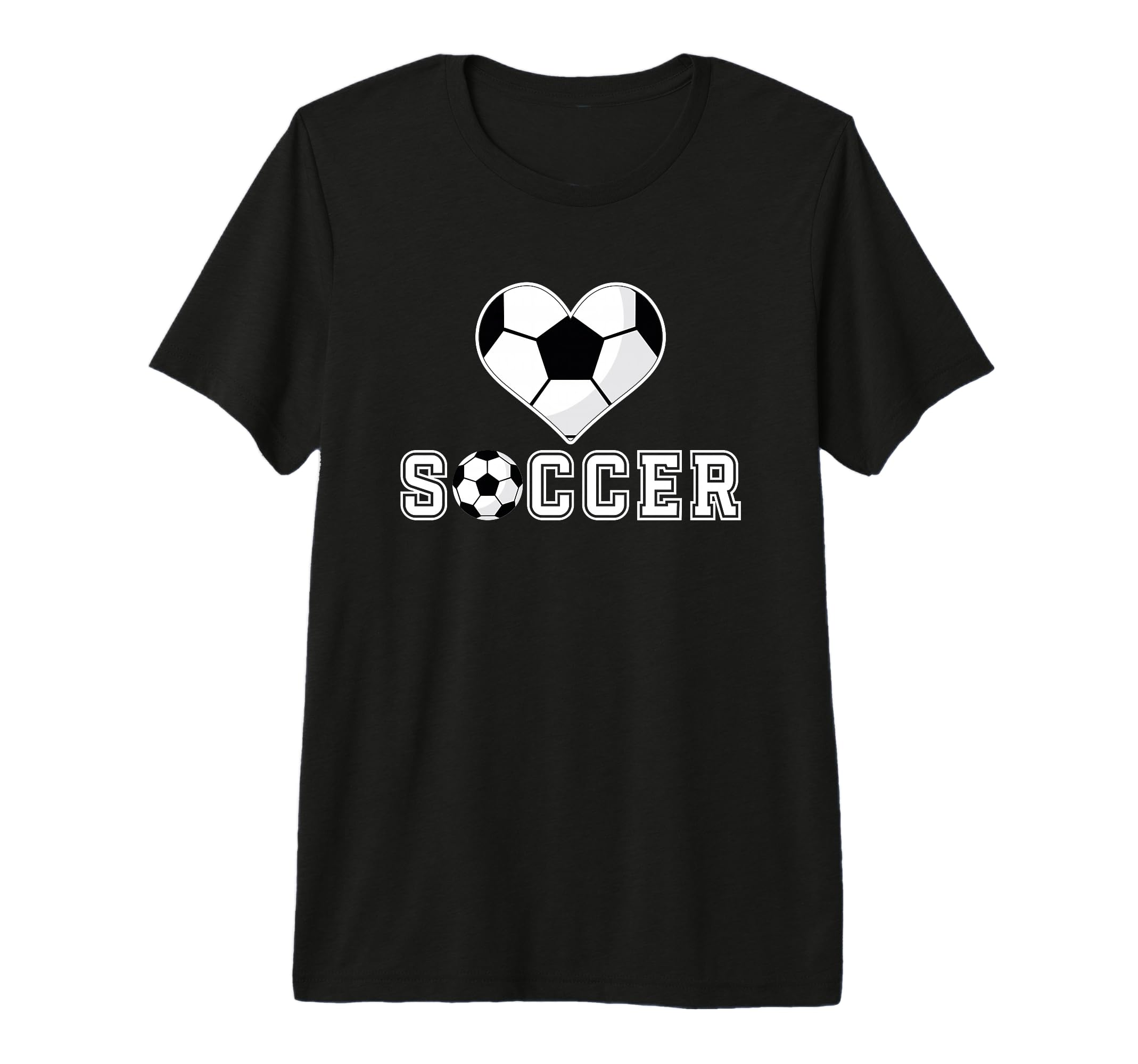 Heart Soccer Passionate Fan T-Shirt - Novelty Apparel for Adults - T-Shirt, Sweatshirt, Hoodie