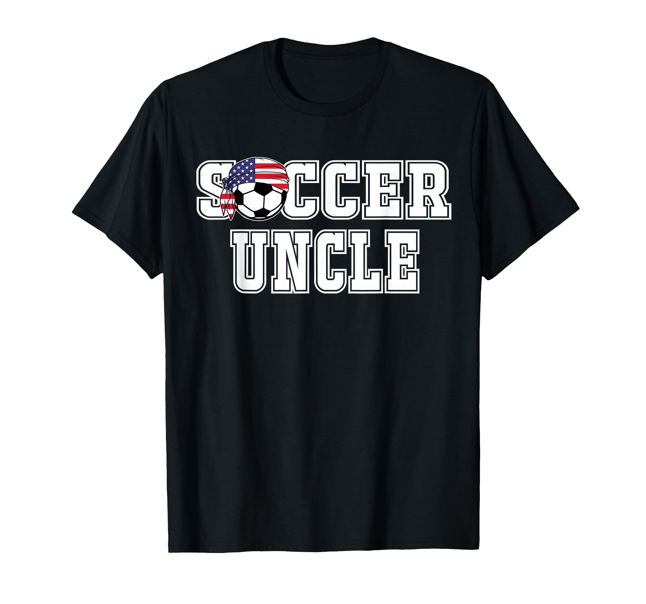 Soccer Uncle Bandana Flag Ball T-Shirt - Casual Everyday Wear for Adults - T-Shirt, Sweatshirt, Hoodie