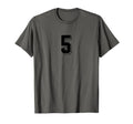 Number 5 80S 90S Soccer Team Jersey T-Shirt - Aesthetic Graphic for Adults - T-Shirt, Sweatshirt, Hoodie