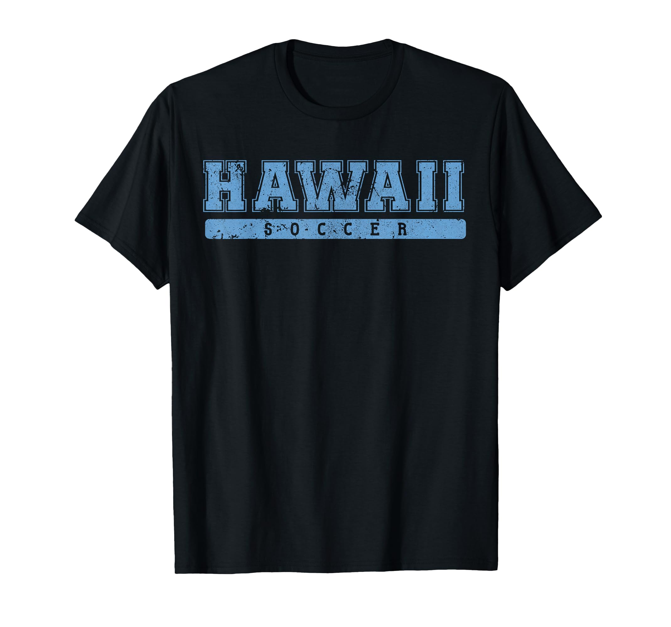 Hawaii Soccer Sky Blue Text T-Shirt - Fun Novelty Design Men Women - T-Shirt, Sweatshirt, Hoodie