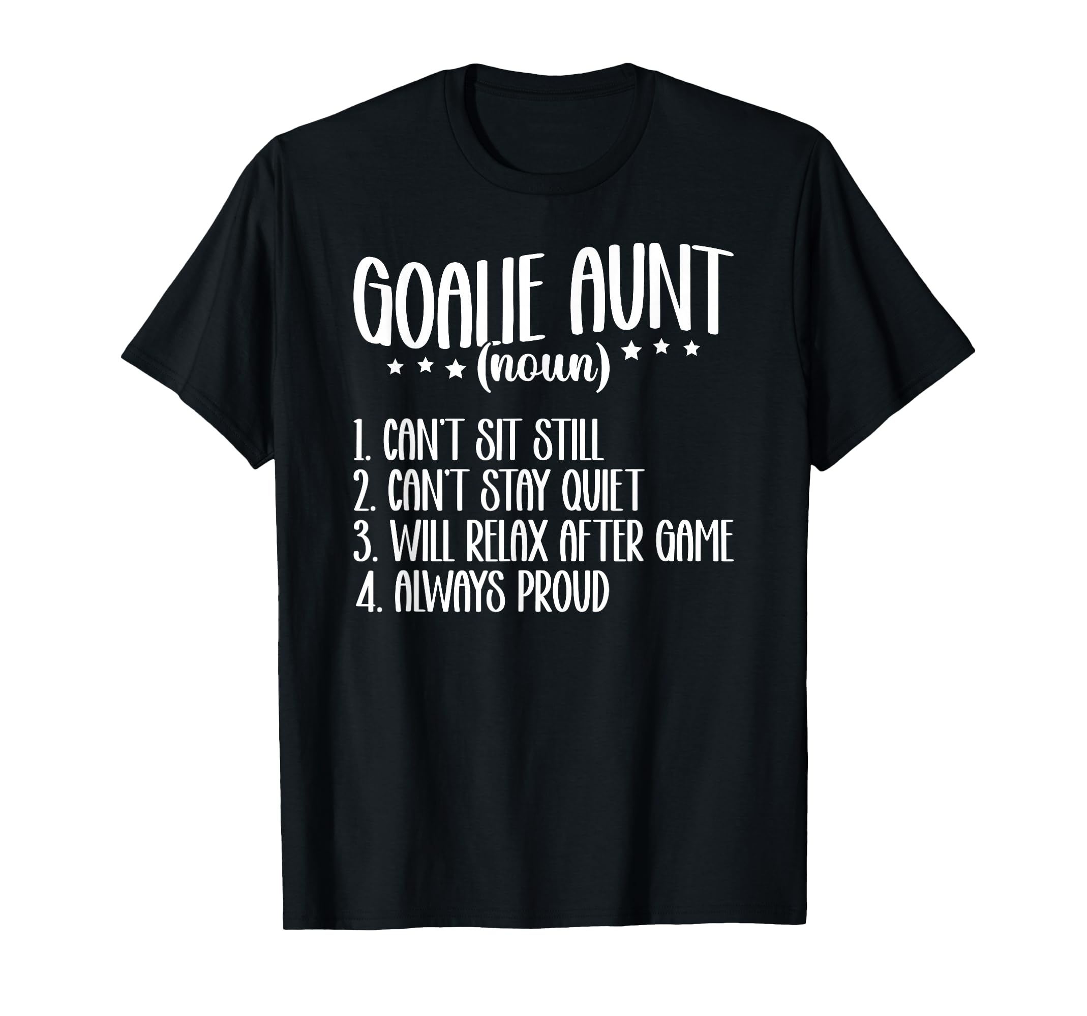 Hockey Goalie Aunt Definition Hockey T-Shirt - Trendy Graphic Unisex - T-Shirt, Sweatshirt, Hoodie