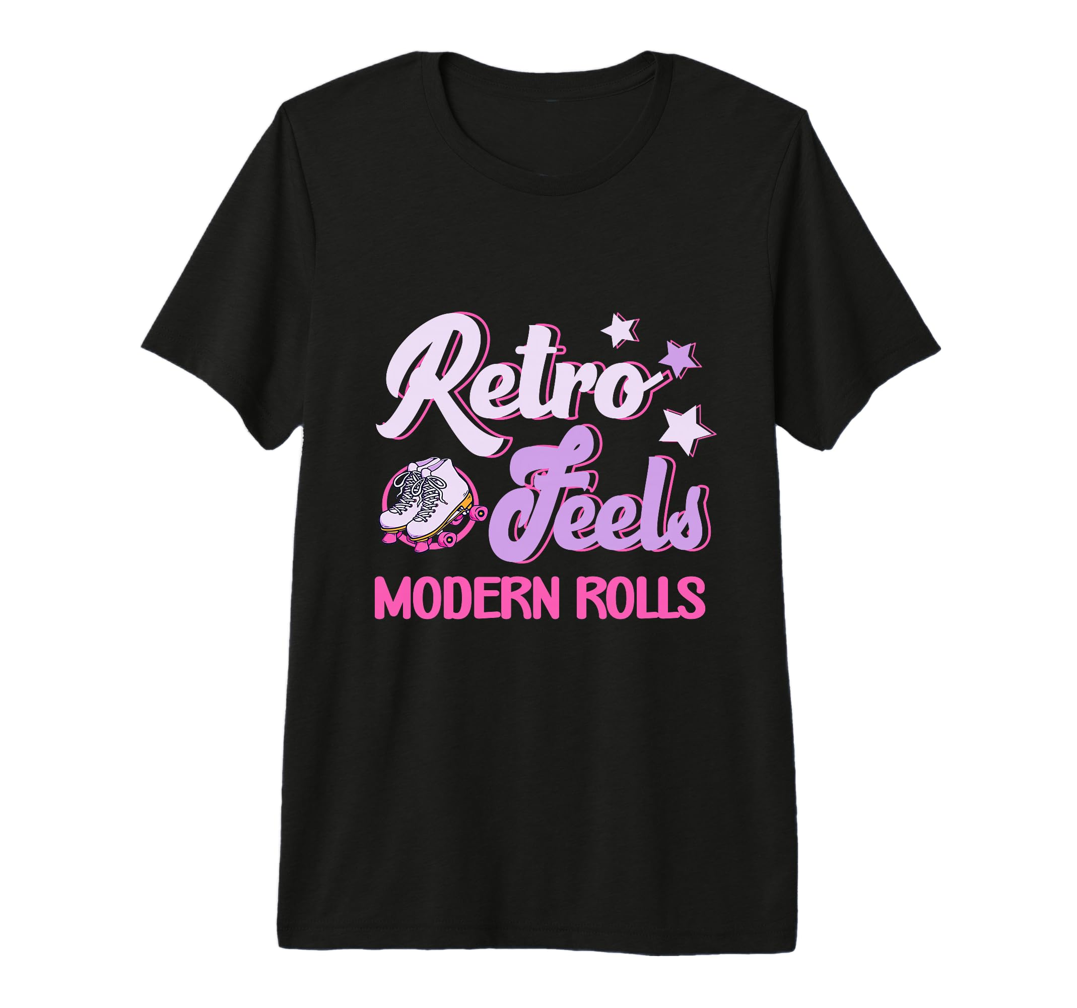 Roller Skates Party Feels Modern T-Shirt - Custom Art Print Men Women - T-Shirt, Sweatshirt, Hoodie