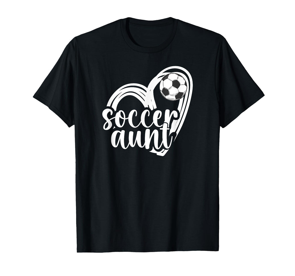 Soccer Aunt Heart Aunt Soccer Player T-Shirt - Custom Art Print Men Women - T-Shirt, Sweatshirt, Hoodie
