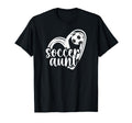 Soccer Aunt Heart Aunt Soccer Player T-Shirt - Custom Art Print Men Women - T-Shirt, Sweatshirt, Hoodie