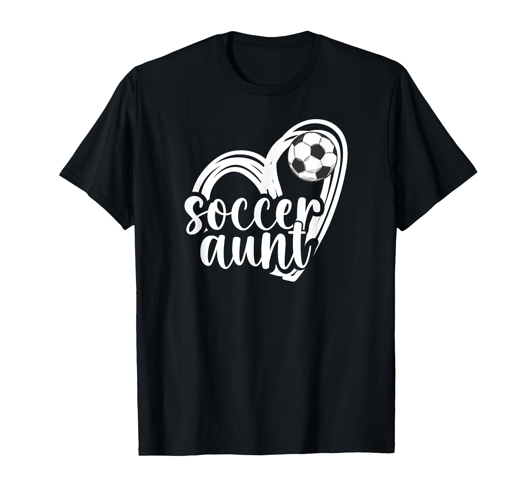 Soccer Aunt Heart Aunt Soccer Player T-Shirt - Custom Art Print Men Women - T-Shirt, Sweatshirt, Hoodie