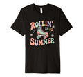 Rollin Into Summer Roller Skate T-Shirt - Graphic Print for Adults - T-Shirt, Sweatshirt, Hoodie