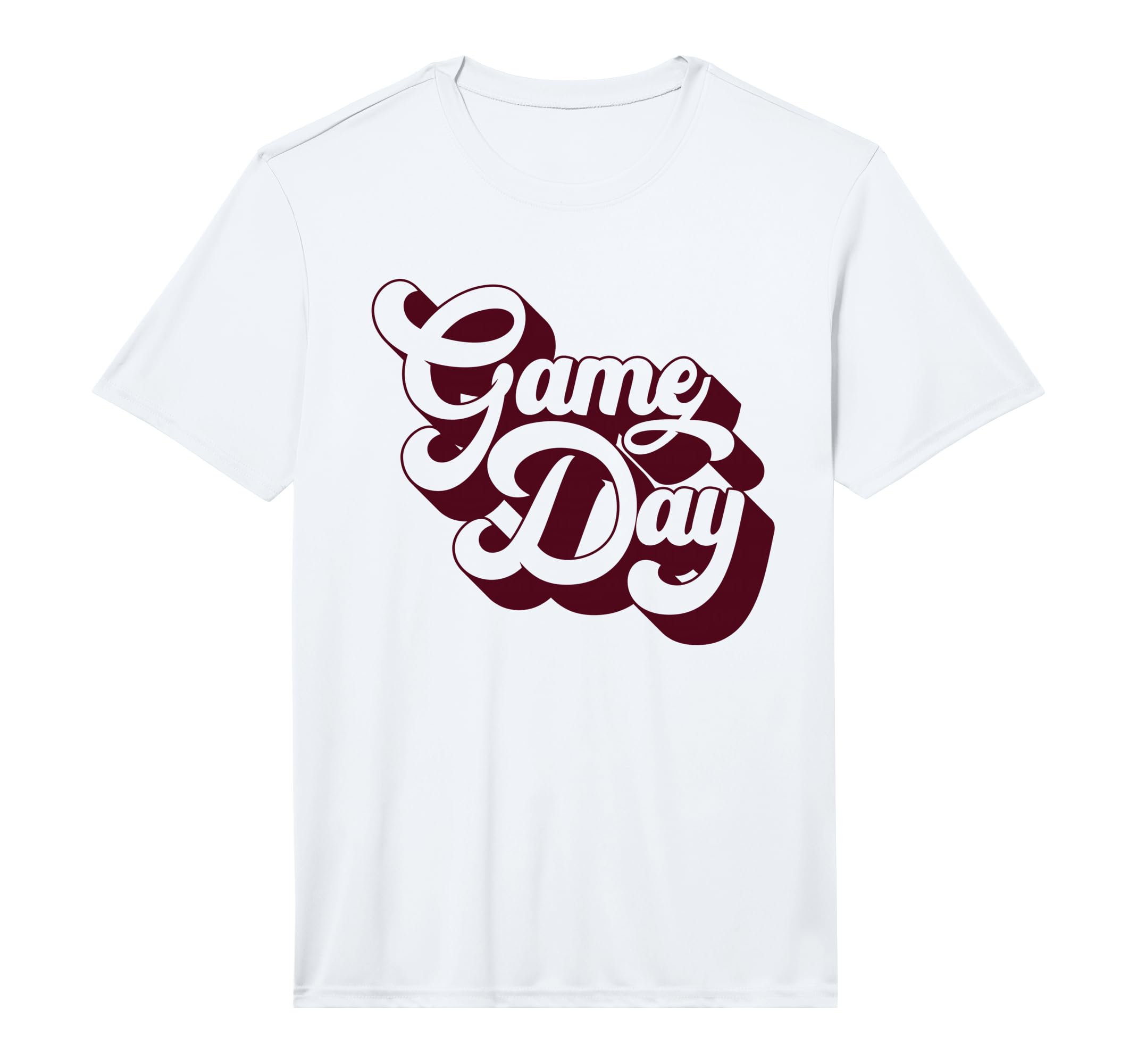 Game Day Burgundy Sports Soccer T-Shirt - Minimalist Print Men Women - T-Shirt, Sweatshirt, Hoodie
