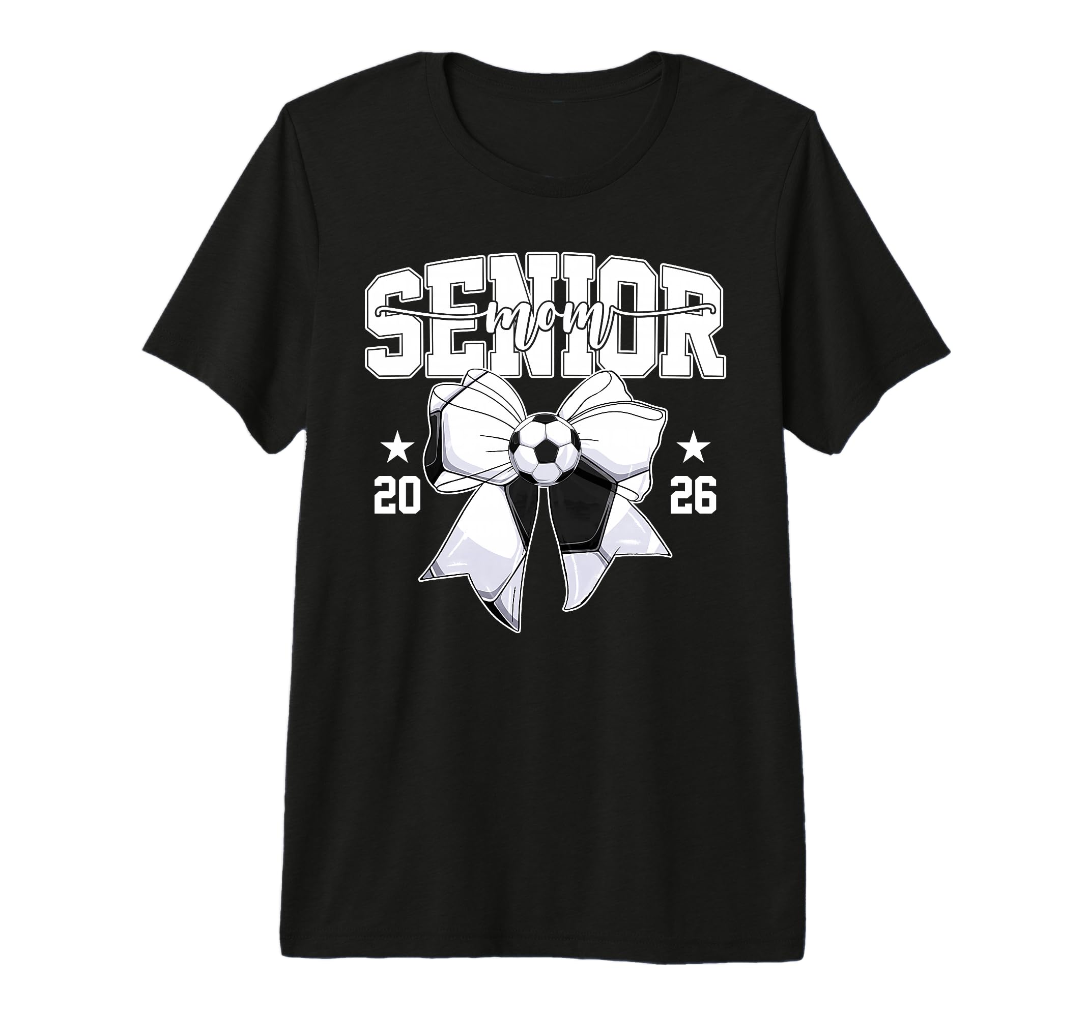 Senior Mom 2026 Graduate Soccer T-Shirt - Fun Novelty Design for Adults - T-Shirt, Sweatshirt, Hoodie