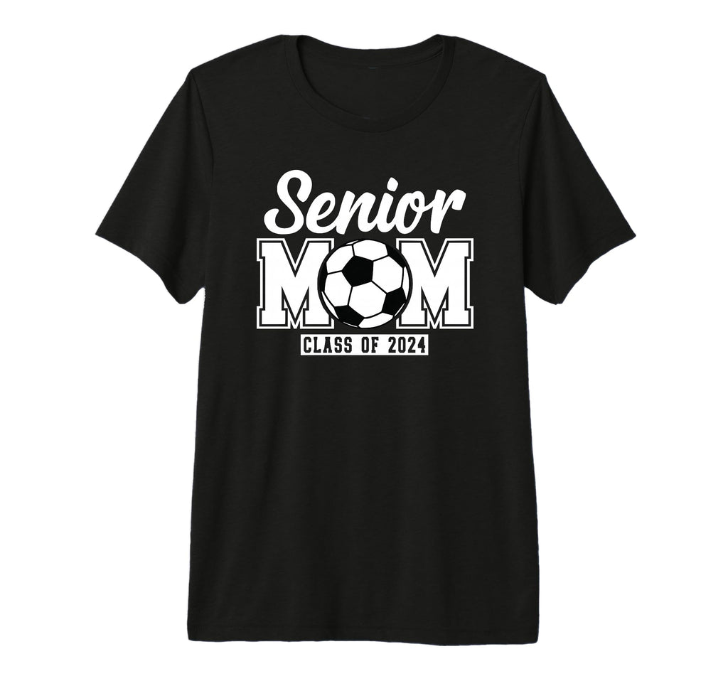Senior Mom Class 2024 Soccer Proud T-Shirt - Minimalist Print Men Women - T-Shirt, Sweatshirt, Hoodie