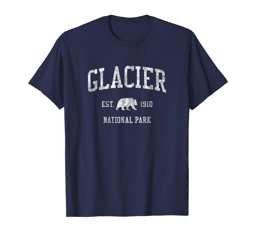 Glacier National Park Sports T-Shirt - Custom Art Print Unisex - T-Shirt, Sweatshirt, Hoodie