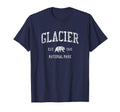 Glacier National Park Sports T-Shirt - Custom Art Print Unisex - T-Shirt, Sweatshirt, Hoodie