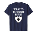 Proud Soccer Mom Heart Soccer Ball T-Shirt - Custom Art Print Unisex - T-Shirt, Sweatshirt, Hoodie