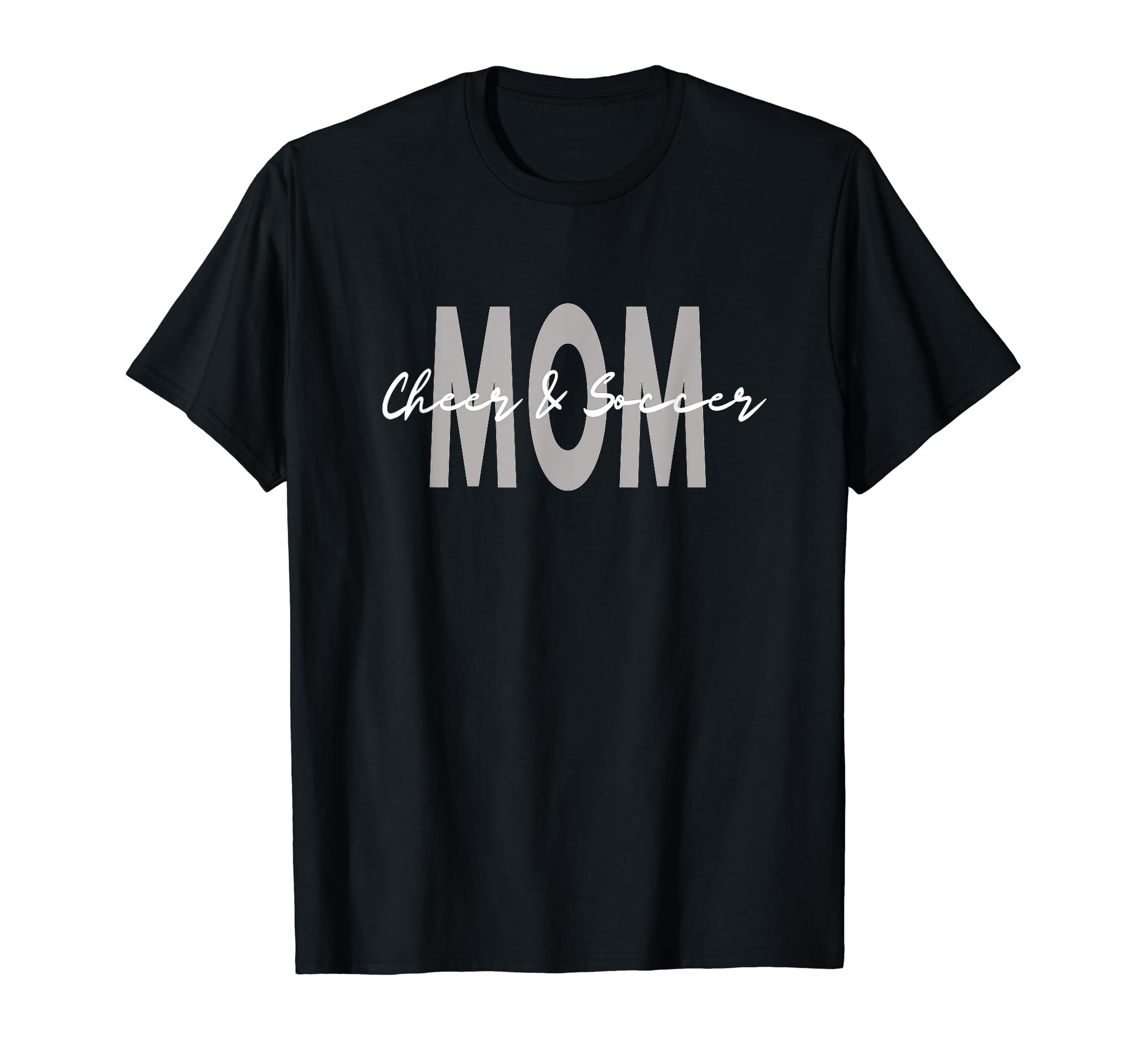 Cheer And Soccer Mom Mama Cheerleader T-Shirt - Minimalist Print Unisex - T-Shirt, Sweatshirt, Hoodie