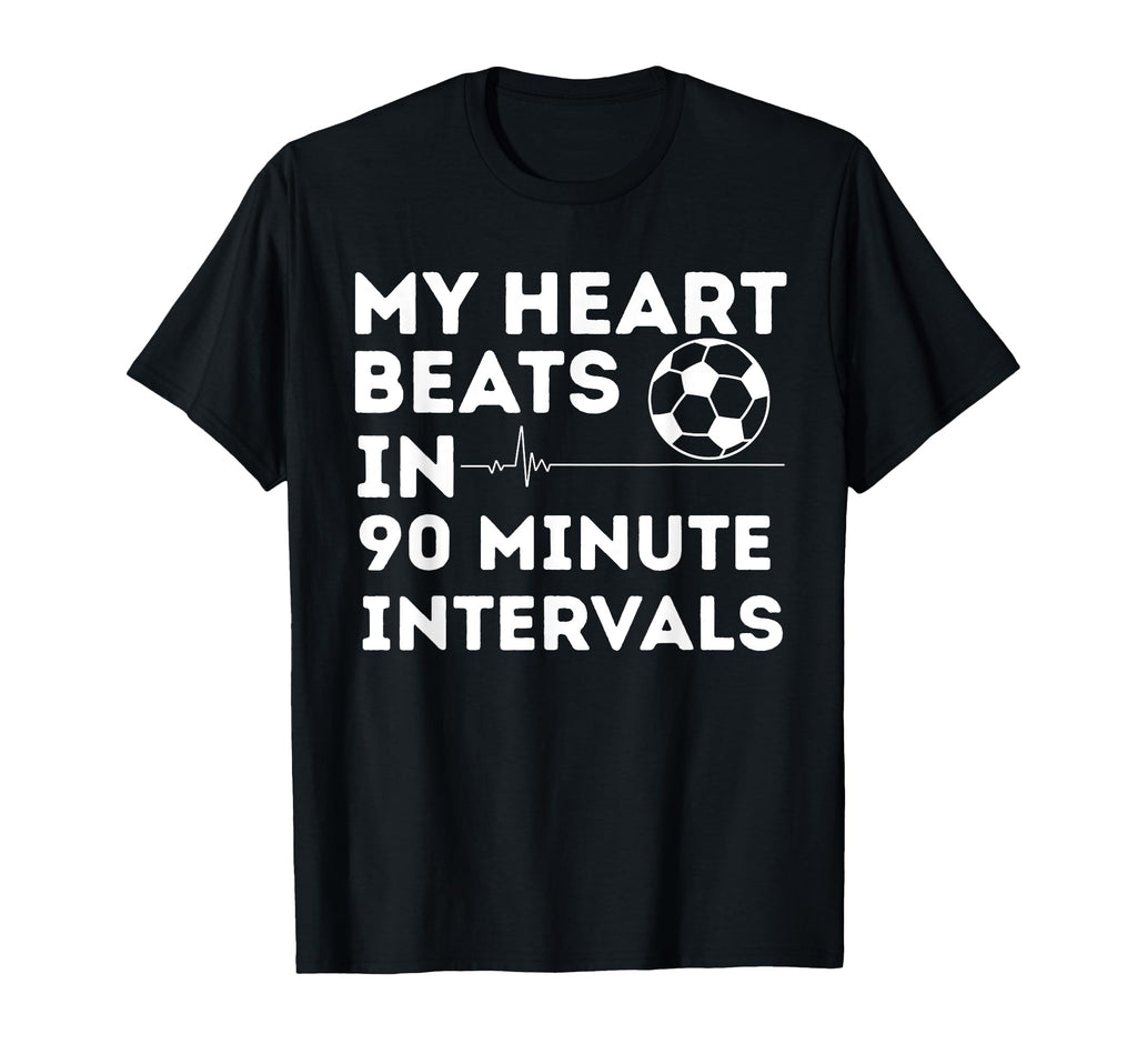 Soccer Fan Heartbeat T-Shirt - Casual Everyday Wear Men Women - T-Shirt, Sweatshirt, Hoodie
