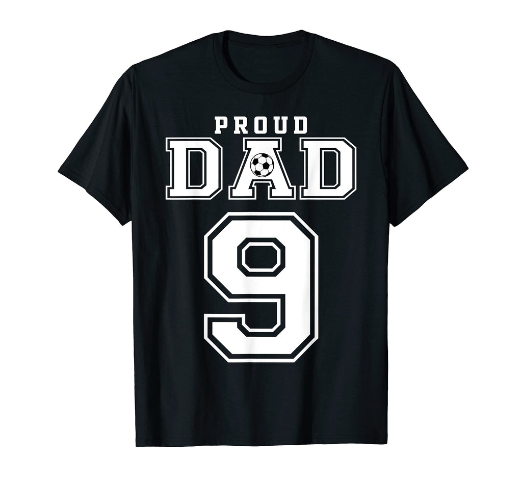 Number 9 Custom Proud Soccer Futbol T-Shirt - Aesthetic Graphic for Adults - T-Shirt, Sweatshirt, Hoodie
