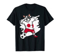 Dabbing French Bulldog Japan Soccer T-Shirt - Graphic Print for Adults - T-Shirt, Sweatshirt, Hoodie