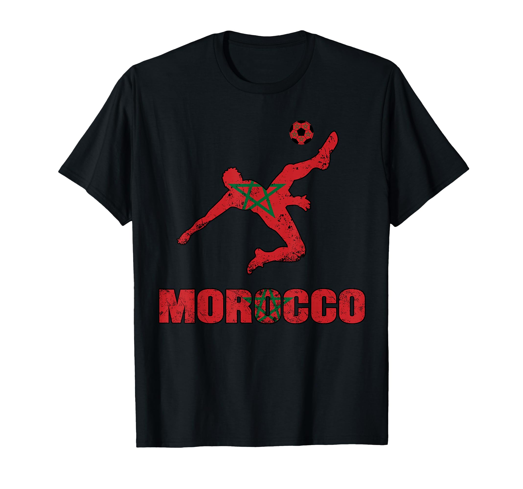 Morocco Football Soccer Game Player Fan T-Shirt - Minimalist Print Unisex - T-Shirt, Sweatshirt, Hoodie