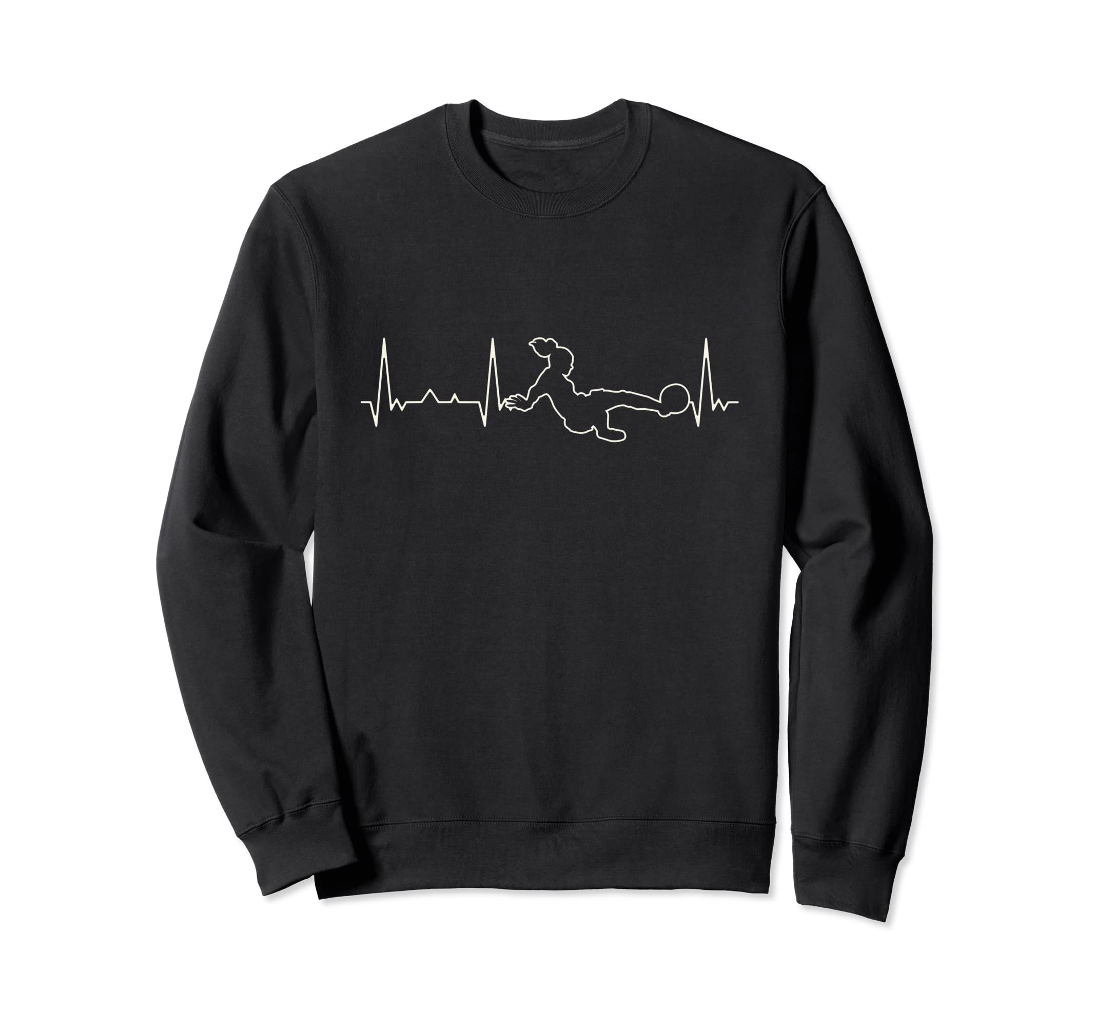 Funny Heartbeat Soccer Volley Sweatshirt - Aesthetic Graphic for Adults - T-Shirt, Sweatshirt, Hoodie