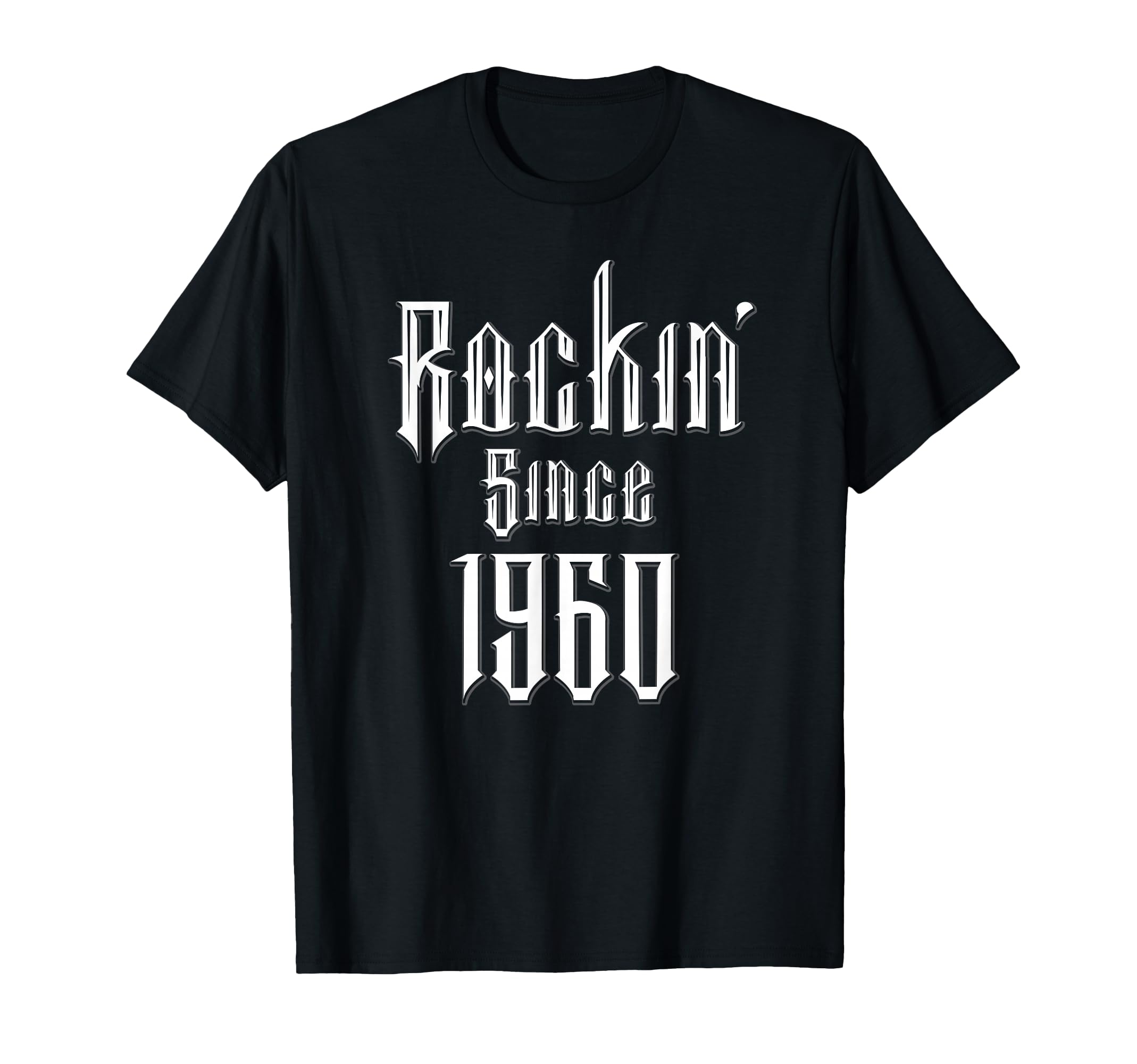66 Year Old Rock 1960 66Th Birthday T-Shirt - Trendy Graphic for Adults - T-Shirt, Sweatshirt, Hoodie