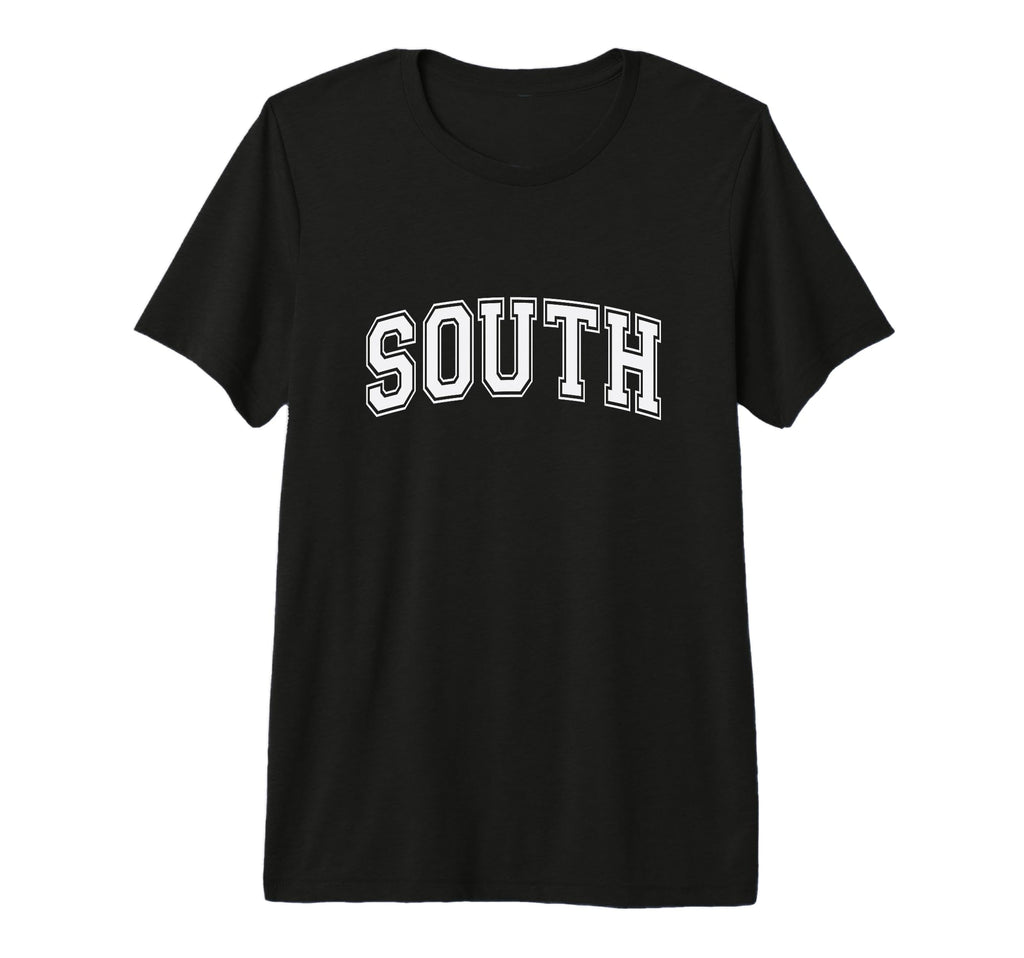 White South Team Colors Spirit Sports T-Shirt - Fun Novelty Design Unisex - T-Shirt, Sweatshirt, Hoodie