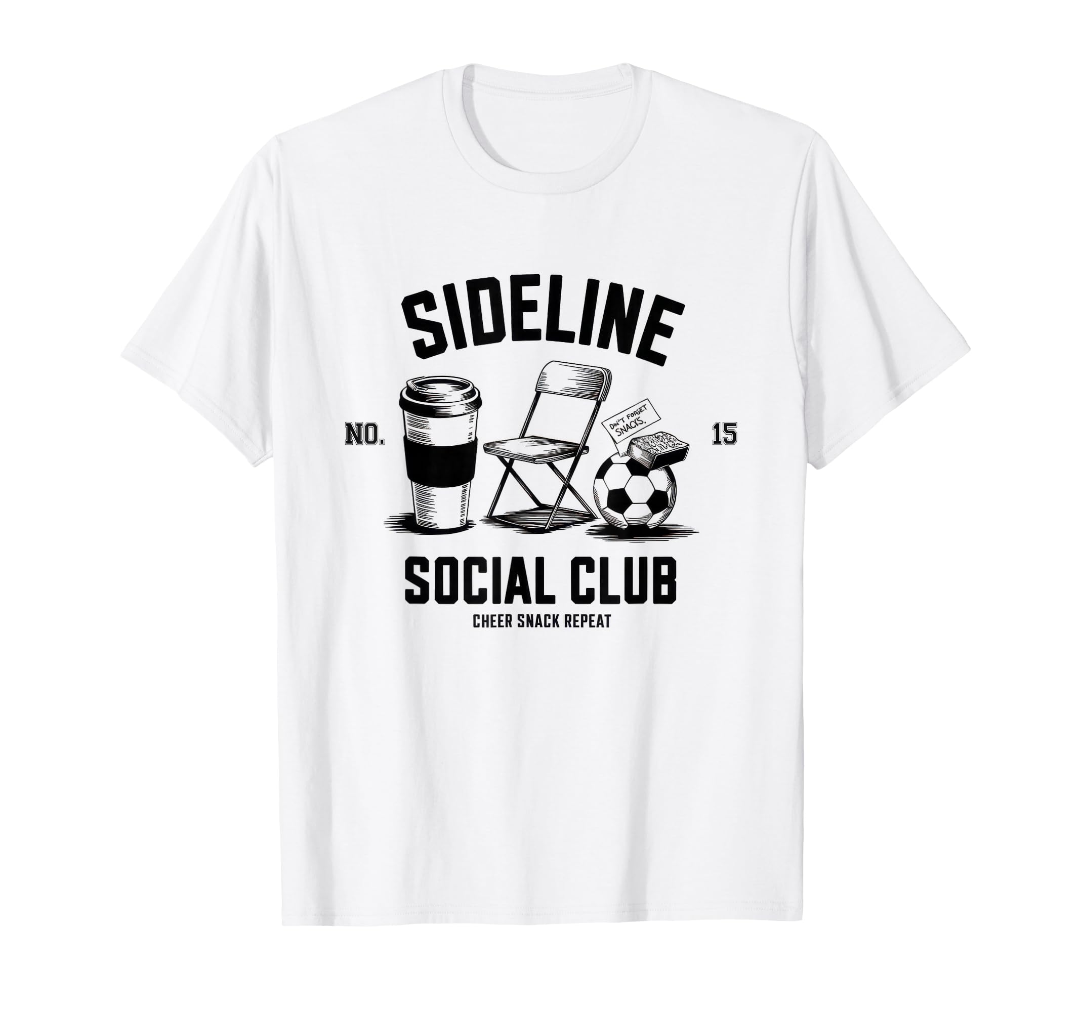 Sideline Social Club Soccer Mom Game T-Shirt - Novelty Apparel for Adults - T-Shirt, Sweatshirt, Hoodie