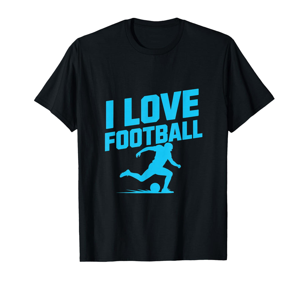 I Love Football Soccer Player T-Shirt - Aesthetic Graphic for Adults - T-Shirt, Sweatshirt, Hoodie