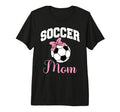Soccer Mom Bow Soccer Ball Tri Blend T-Shirt - Custom Art Print Men Women - T-Shirt, Sweatshirt, Hoodie
