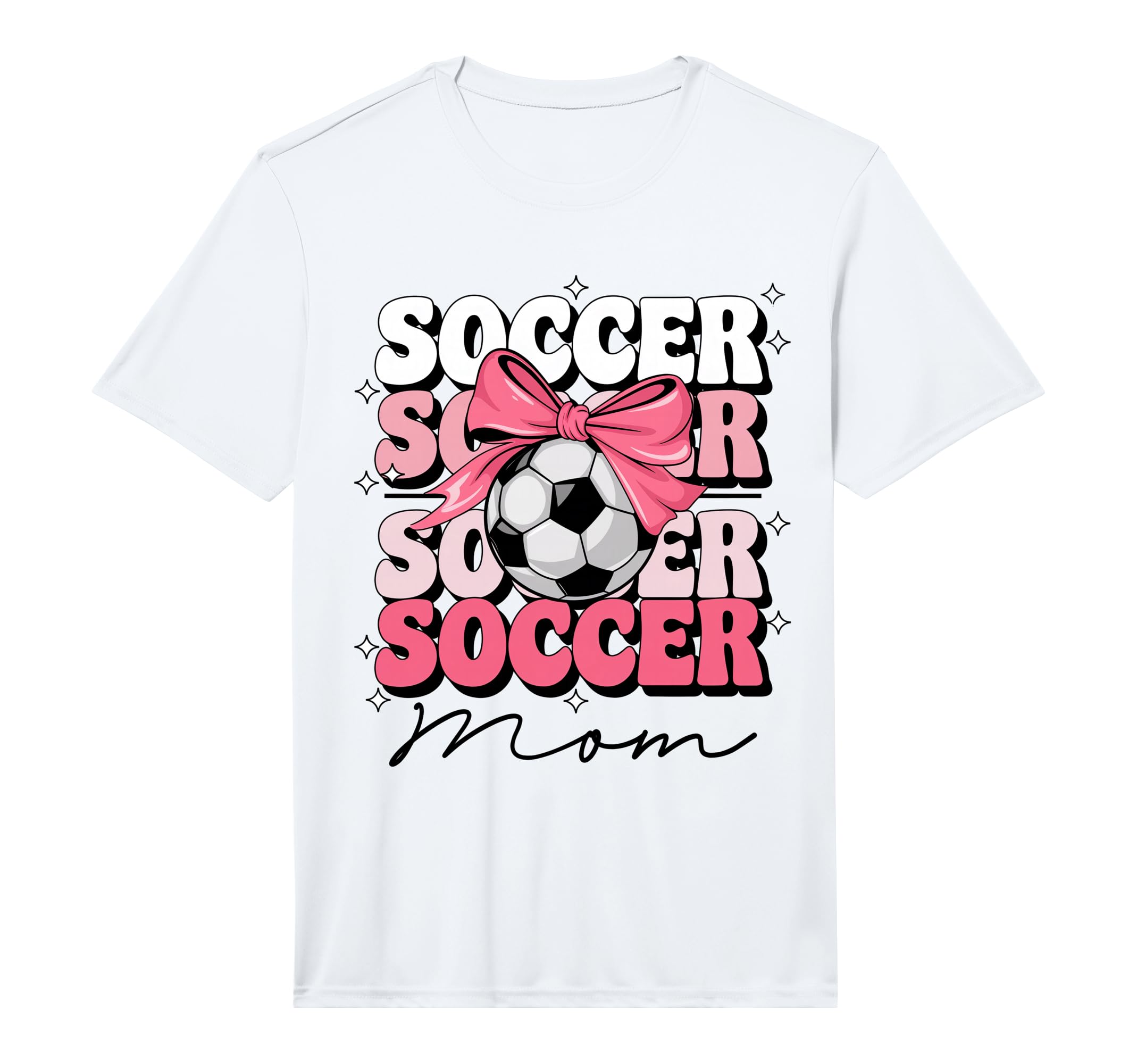 Groovy Soccer Mom Mother Coquette Bow T-Shirt - Streetwear Style Unisex - T-Shirt, Sweatshirt, Hoodie