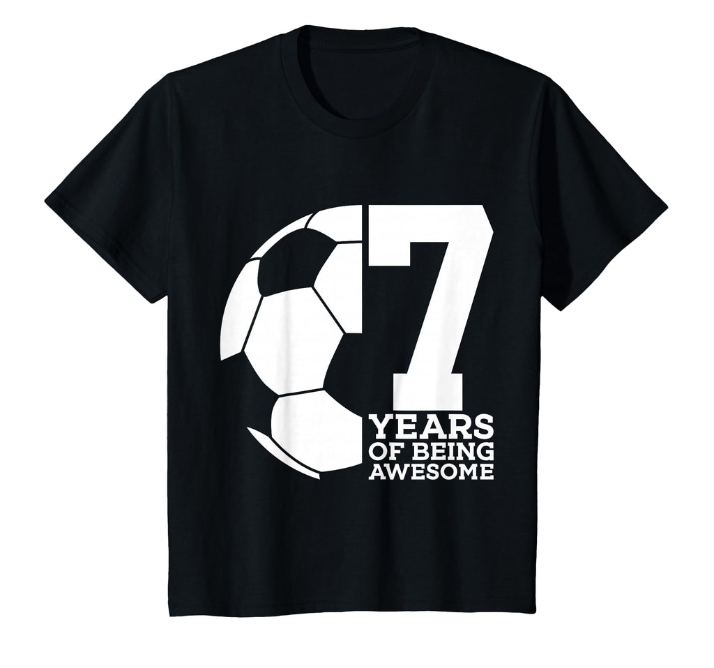 7 Years Being Awesome Soccer 7Th T-Shirt - Trendy Graphic for Adults - T-Shirt, Sweatshirt, Hoodie