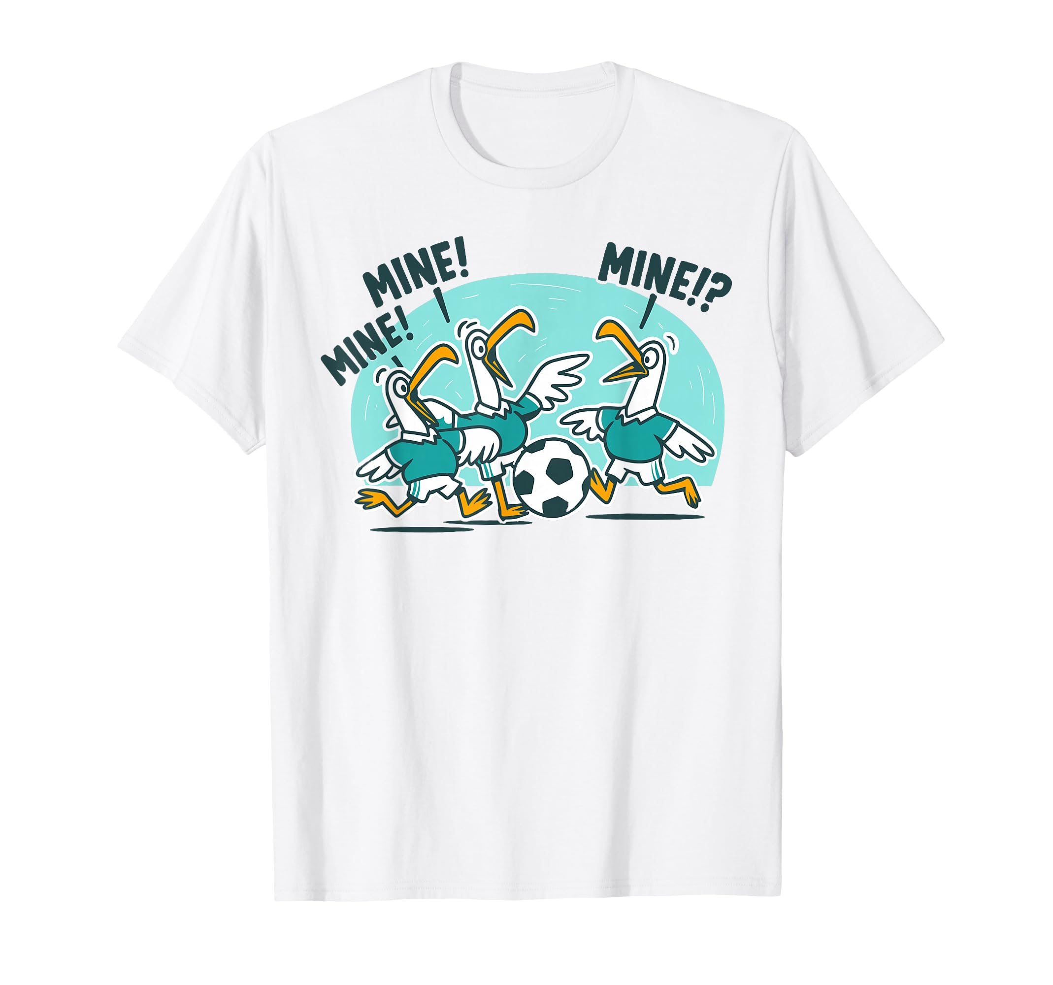 Funny Bird Playing Soccer Ocean Bird T-Shirt - Trendy Graphic for Adults - T-Shirt, Sweatshirt, Hoodie