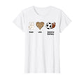 Peace Love Soccer Football Soccer Player T-Shirt - Trendy Graphic Unisex - T-Shirt, Sweatshirt, Hoodie