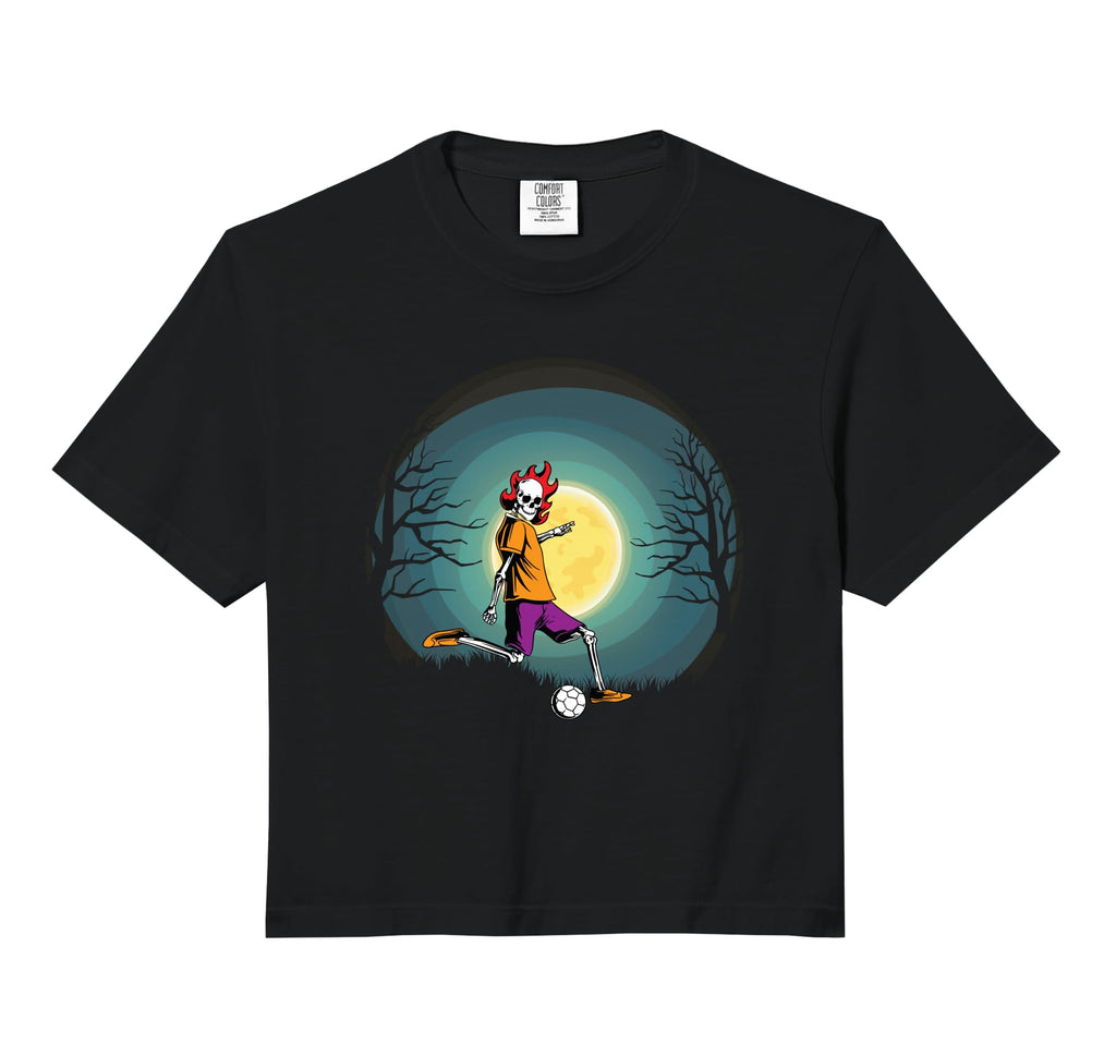 Skeleton Soccer Coach Fan Halloween T-Shirt - Aesthetic Graphic for Adults - T-Shirt, Sweatshirt, Hoodie