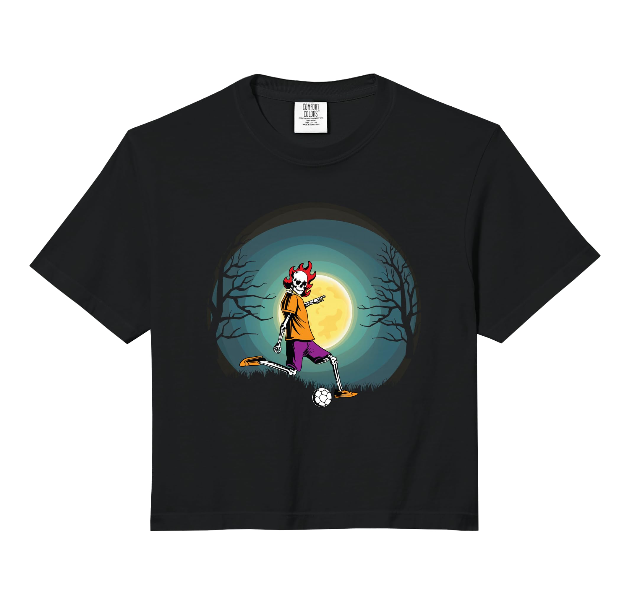 Skeleton Soccer Coach Fan Halloween T-Shirt - Aesthetic Graphic for Adults - T-Shirt, Sweatshirt, Hoodie