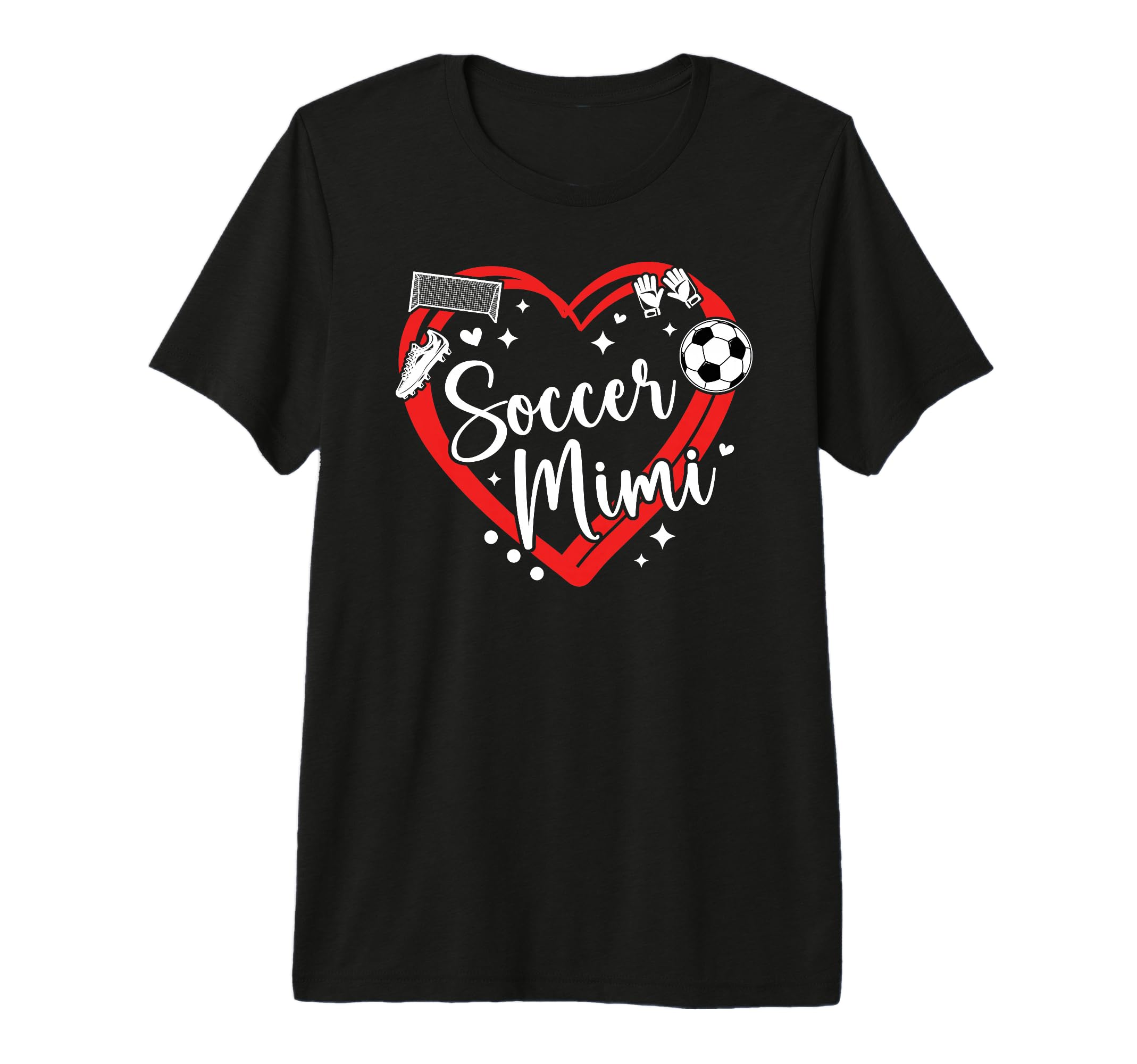 Soccer Mimi Grandma Heart Mimi Soccer T-Shirt - Trendy Graphic for Adults - T-Shirt, Sweatshirt, Hoodie