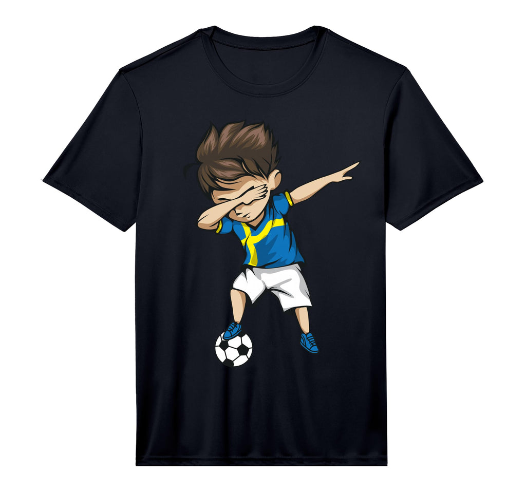 Dabbing Soccer Sweden Swedish T-Shirt - Custom Art Print for Adults - T-Shirt, Sweatshirt, Hoodie