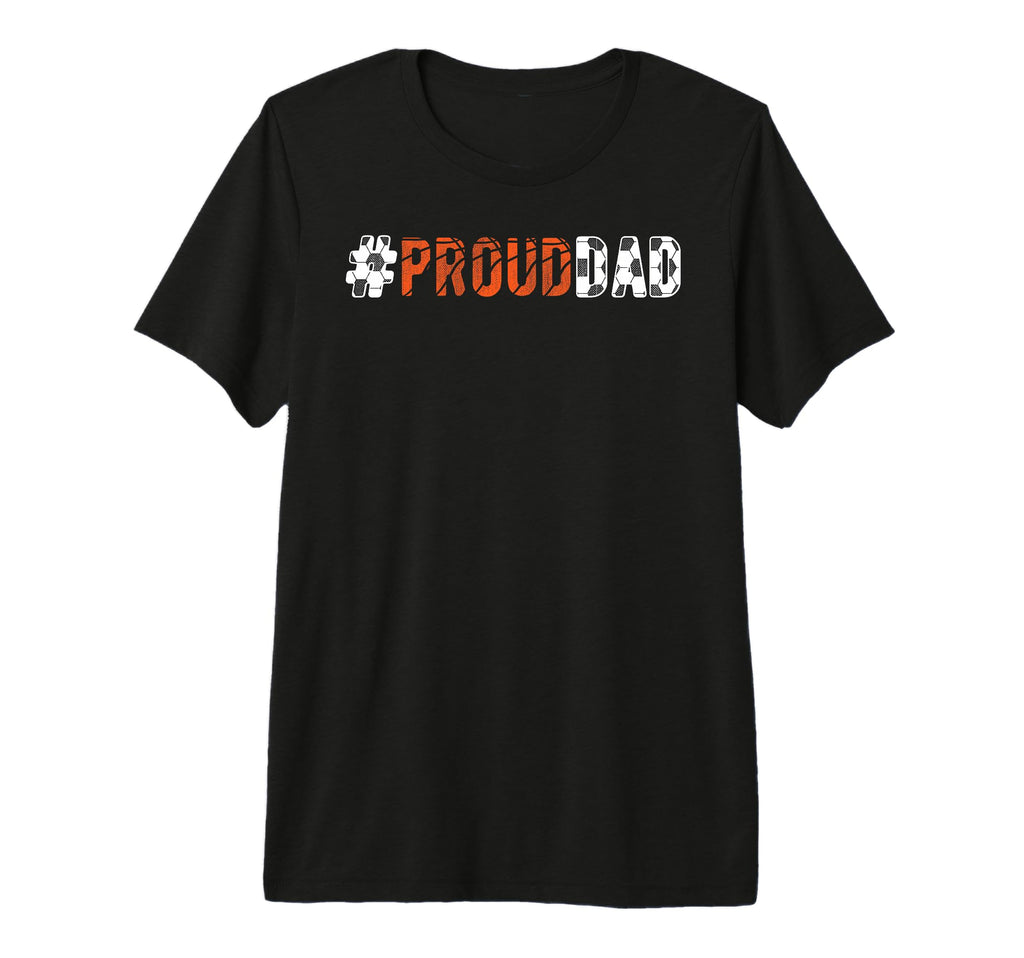 Mens Proud Dad Soccer Basketball Dad T-Shirt - Minimalist Print Men Women - T-Shirt, Sweatshirt, Hoodie