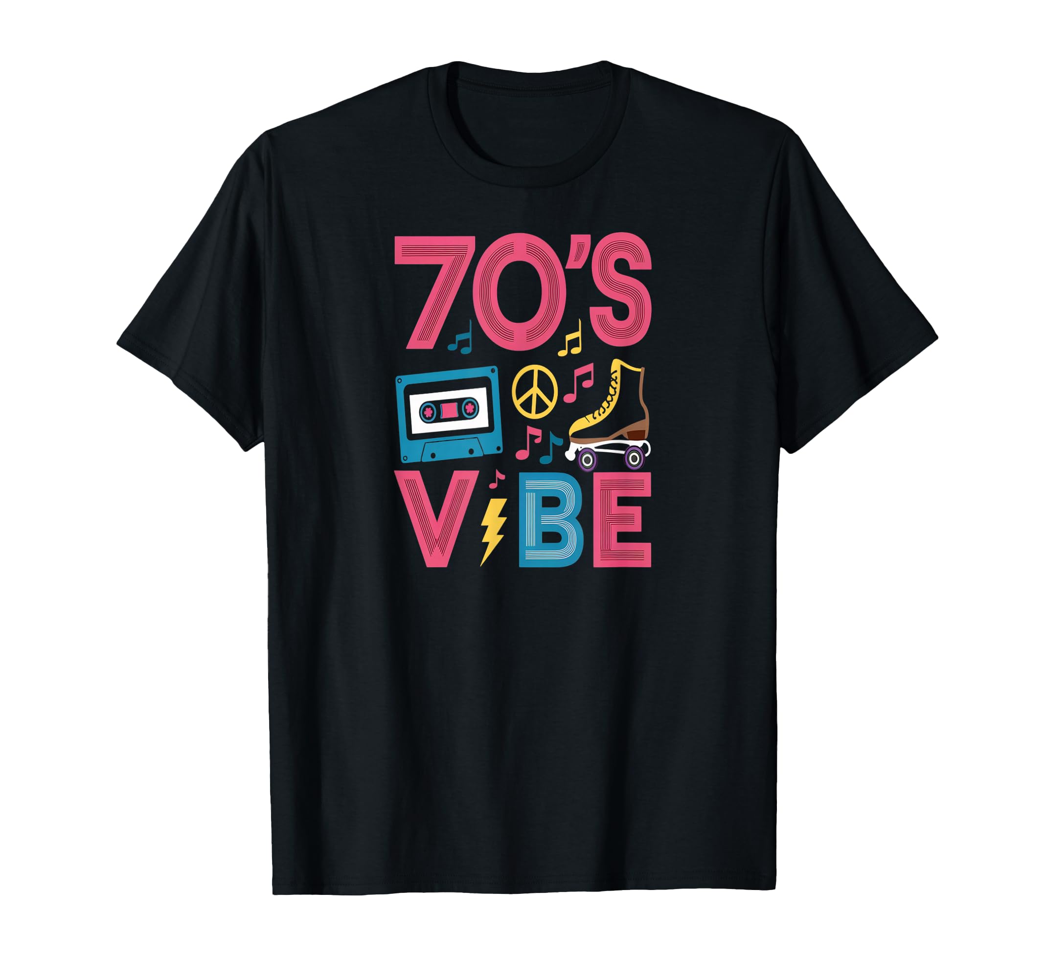 70S Roller Skate Cassette Music T-Shirt - Fun Novelty Design Men Women - T-Shirt, Sweatshirt, Hoodie