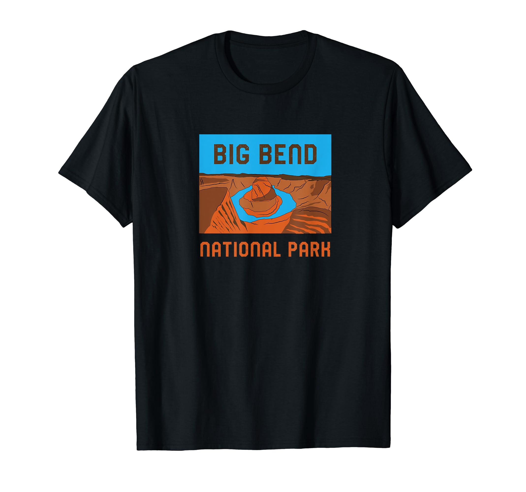 Big Bend National Park Texas Minimalist T-Shirt - Unique Graphic Men Women - T-Shirt, Sweatshirt, Hoodie